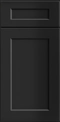 Shaker Black cabinet finish