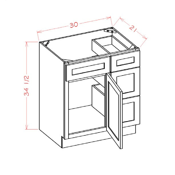 V3621DL technical drawing